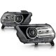 Ford Mustang 2010-2014 Black DRL Projector Headlights