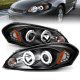 Chevy Monte Carlo 2006-2007 Black Projector Headlights with CCFL Halo and LED