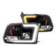 Dodge Ram 2009-2018 Black Projector Headlights Tube DRL Switchback Signals