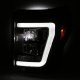 Ford F450 Super Duty 2011-2016 Black LED Low Beam Projector Headlights DRL