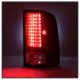 GMC Sierra 3500HD 2007-2013 Red and Clear LED Tail Lights