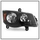 Dodge Grand Caravan 2011-2017 Black Headlights