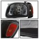 Toyota Tacoma 2001-2004 Black Headlights Corner Bumper Lights Set