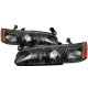 Toyota Camry 1997-1999 Black Headlights Corner Lights