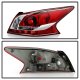 Nissan Altima Sedan 2013-2015 Red Clear Tail Lights