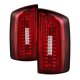 Dodge Ram 2007-2008 Red Clear LED Tail Lights Tube