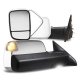 Dodge Ram 2500 2019-2022 Chrome Towing Mirrors Power Heated LED Lights