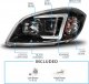 Chevy Cobalt 2005-2010 Black Projector Headlights LED DRL A2