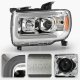 GMC Canyon 2015-2019 LED DRL Projector Headlights