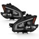 Nissan Maxima 2009-2014 Black LED DRL Projector Headlights