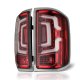 Chevy Silverado 1500 2014-2018 Red Clear LED Tail Lights