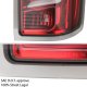 GMC Sierra 3500HD Dually 2015-2019 Red Clear LED Tail Lights