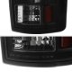 Dodge Ram 2007-2008 Black Smoked LED Tail Lights J2