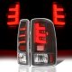 GMC Yukon Denali 2001-2006 Black LED Tail Lights