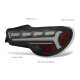 Subaru BRZ 2013-2020 Black Smoked LED Tail Lights Sequential Signals