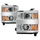 Chevy Silverado 2500HD 2015-2019 Chrome Projector Headlights