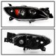 Mazda 3 Sedan 2004-2009 Black Halogen Projector Headlights