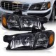 Oldsmobile Silhouette 1997-2004 Black Headlights Corner Lights