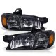 Pontiac Trans Sport Van 1997-1999 Black Headlights Corner Lights