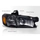 Pontiac Trans Sport Van 1997-1999 Black Headlights Corner Lights