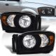 Dodge Ram 2006-2008 Black Euro Headlights