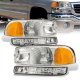 GMC Sierra 1999-2006 Headlights Clear Bumper Lights