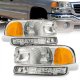 GMC Sierra 2500 1999-2004 Headlights Clear Bumper Lights