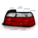 BMW 3 Series Coupe 1992-1998 Red and Clear Euro Tail Lights