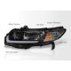 Honda Civic Coupe 2006-2011 Black Headlights LED DRL