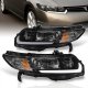 Honda Civic Coupe 2006-2011 Black Headlights LED DRL