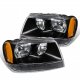 Jeep Grand Cherokee 1999-2004 Headlights Black