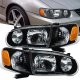 Toyota Corolla 2001-2002 Black Headlights Corner Lights