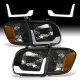 Toyota Tundra Double Cab 2005-2006 Black LED DRL Headlights Corner Lights