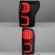 Toyota Tundra 2007-2013 Black Smoked Tube LED Tail Lights