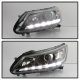 Honda Accord Sedan 2013-2015 Black Projector Headlights LED DRL