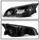 Saturn lon Coupe 2003-2007 Black Headlights