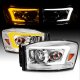 Dodge Ram 2500 2006-2009 Headlights LED DRL Switchback Signals