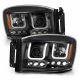 Dodge Ram 2006-2008 Black Projector Headlights LED A1