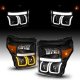 Ford F250 Super Duty 2011-2016 Black Projector Headlights LED DRL Switchback A3