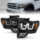 Ford F150 2009-2014 Black Projector Headlights LED DRL A2