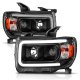 GMC Canyon 2015-2020 Black Projector Headlights LED DRL