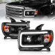 GMC Canyon 2015-2020 Black Projector Headlights LED DRL