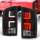 Dodge Ram 2007-2008 Black LED Tail Lights J2