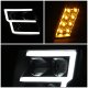 Nissan Titan S 2016-2022 Black Dual Projector Headlights LED DRL Signals N3