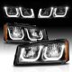 Chevy Silverado 2003-2006 Black Headlights LED DRL A1