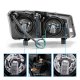 Chevy Silverado 1500HD 2003-2006 Black Headlights LED DRL A1