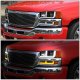 GMC Sierra 1500HD 2001-2007 Black LED DRL Headlights Switchback Bumper Lights N4