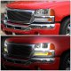 GMC Sierra 1999-2006 LED DRL Headlights Switchback Bumper Lights N4