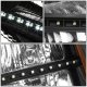 GMC Sierra 2007-2013 Black Headlights LED Lights