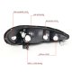 Pontiac Grand AM 1999-2005 Black Euro Headlights